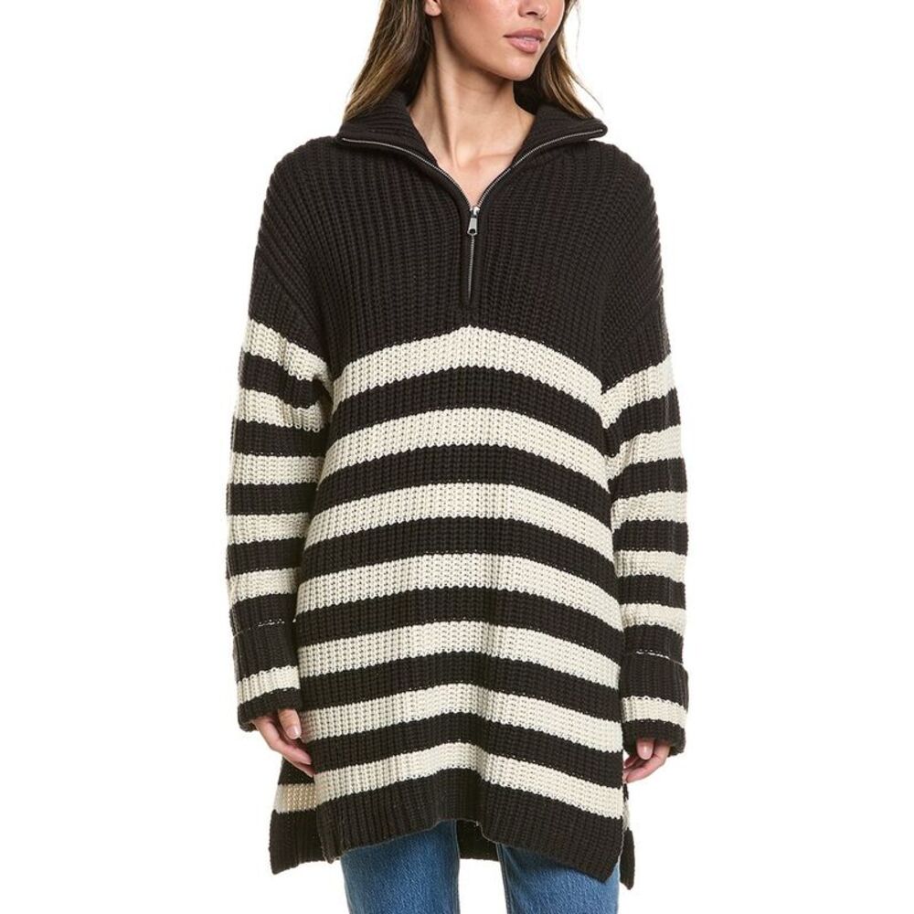 Ichi Womens  Barisa Oversized Top, Black